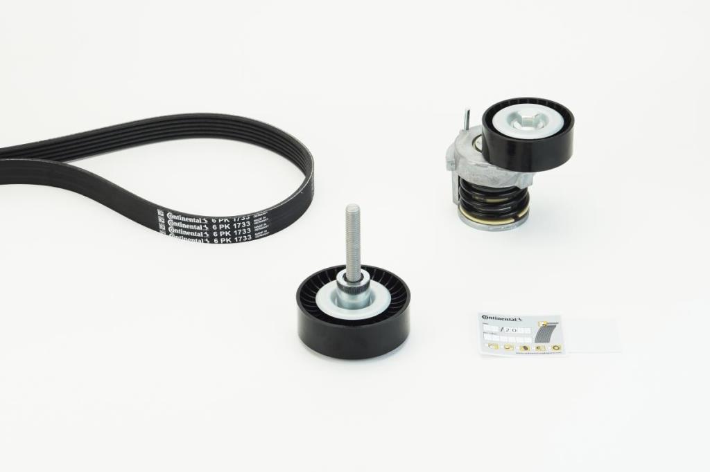 Kit de courroie d'accessoire (Courroie d’alternateur) CONTITECH ref. 6PK1733K3