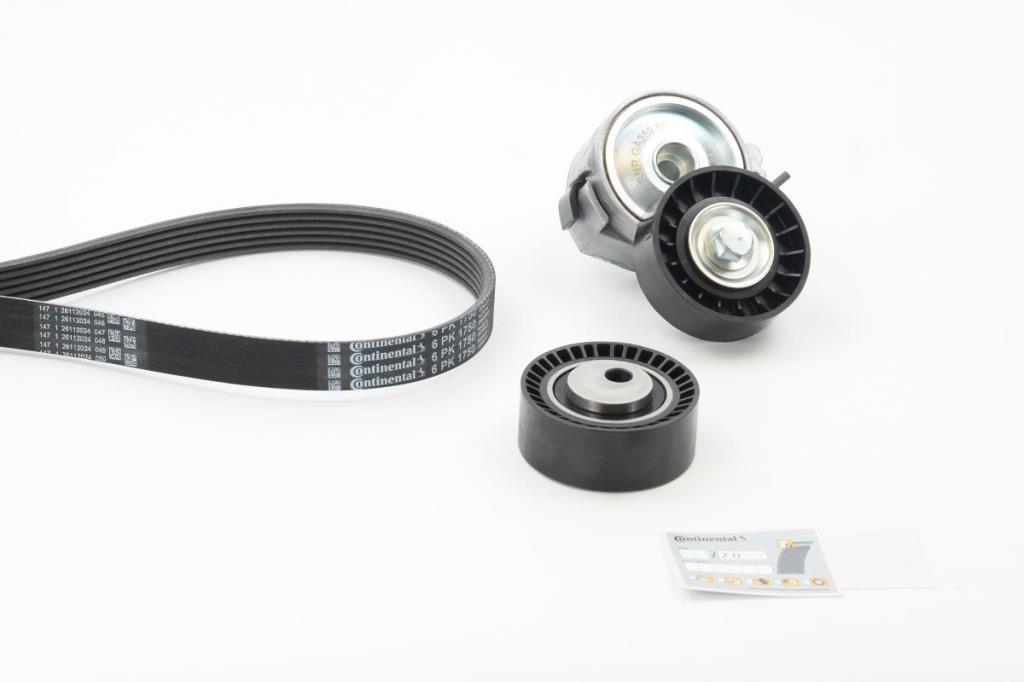 Kit de correias trapezoidais estriadas CONTITECH ref. 6PK1750K1