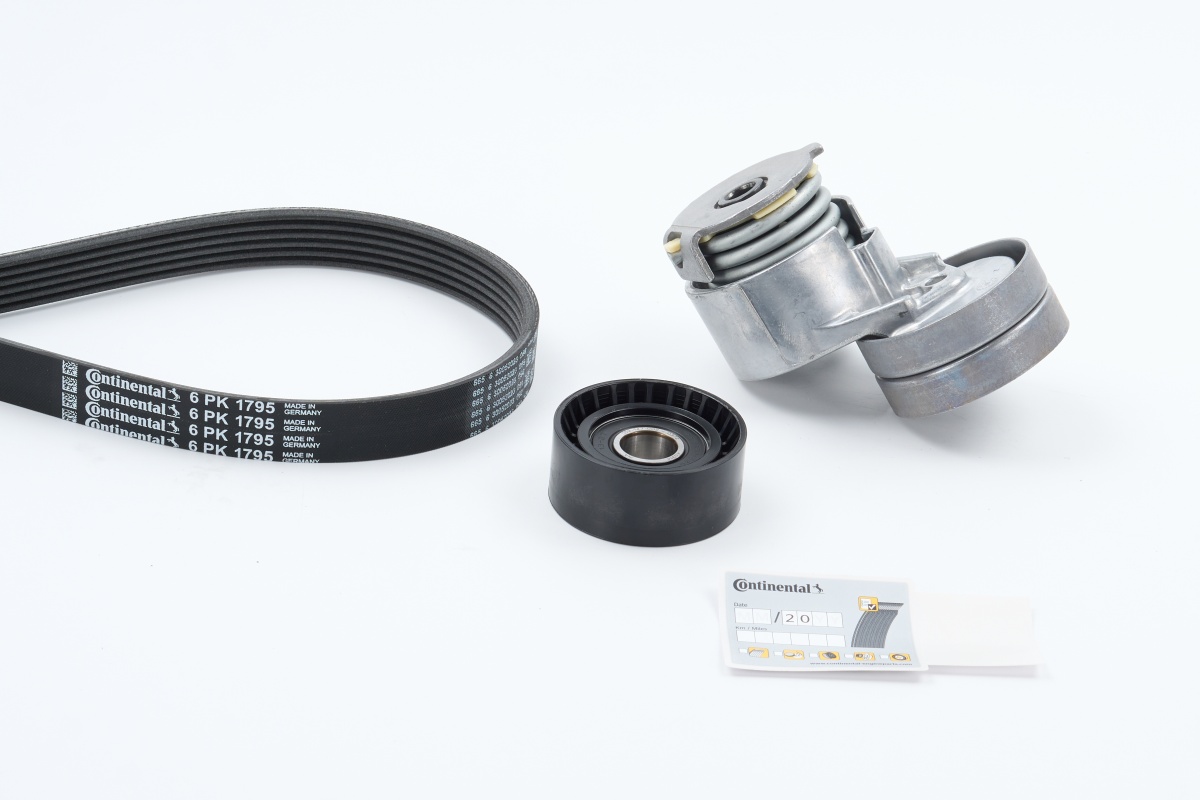 Kit de courroie d'accessoire (Courroie d’alternateur) CONTITECH ref. 6PK1795K2