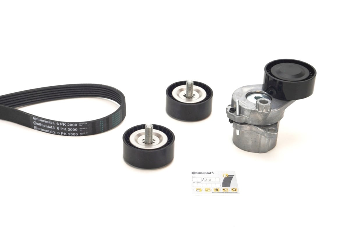 Kit de courroie d'accessoire (Courroie d’alternateur) CONTITECH 6PK2000K2