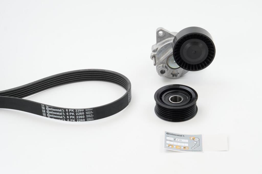 Kit de correias trapezoidais estriadas CONTITECH ref. 6PK2260K2