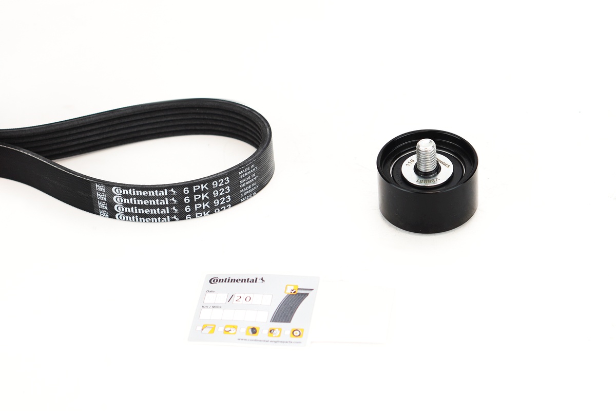 Kit de courroie d'accessoire (Courroie d’alternateur) CONTITECH 6PK923K1