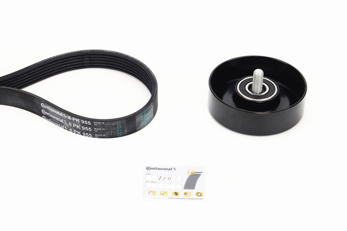 Kit de courroie d'accessoire (Courroie d’alternateur) CONTITECH 6PK955K1