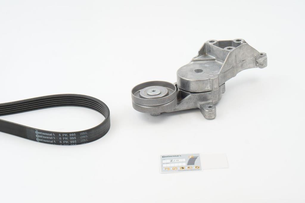 Kit de correias trapezoidais estriadas CONTITECH ref. 6PK995K1