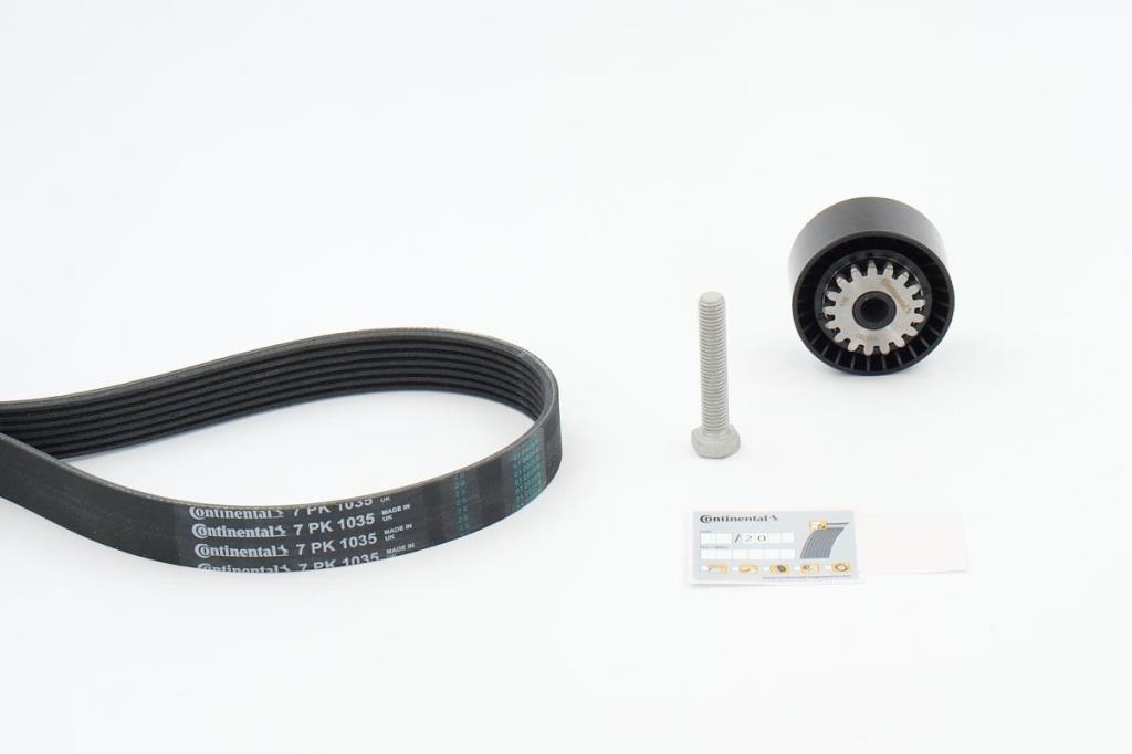 Kit de correias trapezoidais estriadas CONTITECH ref. 7PK1035K1