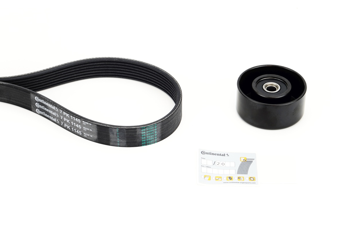 Kit de courroie d'accessoire (Courroie d’alternateur) CONTITECH 7PK1145K1