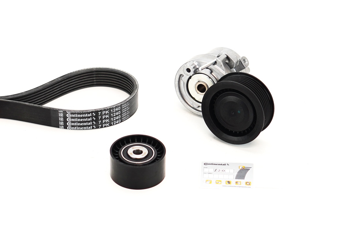 Kit de courroie d'accessoire (Courroie d’alternateur) CONTITECH 7PK1240K1