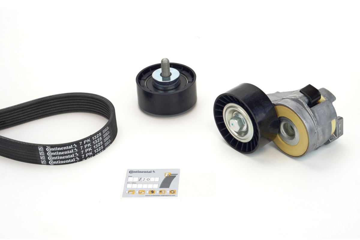 Kit de courroie d'accessoire (Courroie d’alternateur) CONTITECH 7PK1325K1