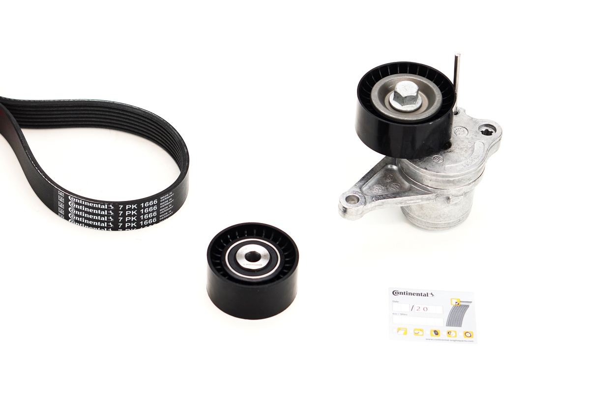Kit de courroie d'accessoire (Courroie d’alternateur) CONTITECH 7PK1666K1