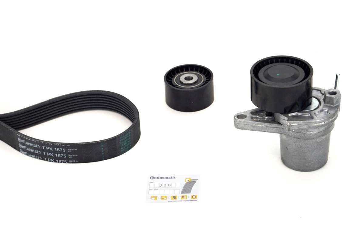 Kit de courroie d'accessoire (Courroie d’alternateur) CONTITECH 7PK1675K1