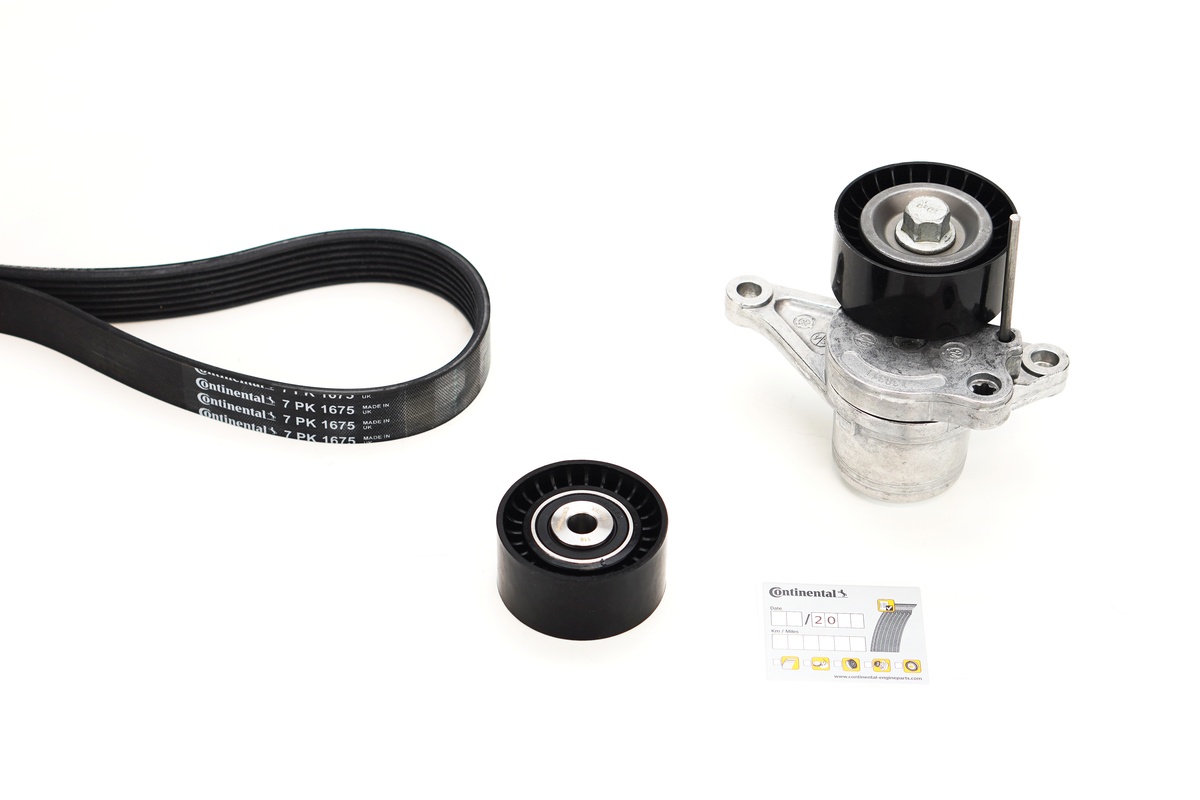 Kit de courroie d'accessoire (Courroie d’alternateur) CONTITECH 7PK1675K2