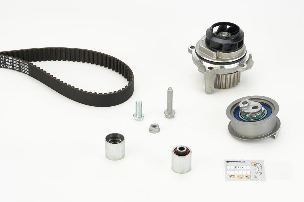 Pompe à eau + kit de courroie de distribution (Kit courroie de distribution) CONTITECH ref. CT1088WP4