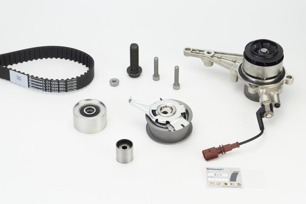Water Pump & Timing Belt Set CONTITECH CT1168WP8PRO Switchable Water