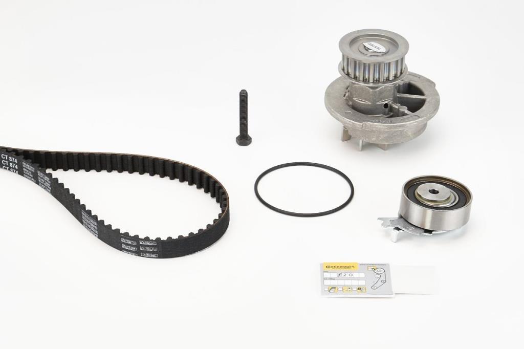 Pompe à eau + kit de courroie de distribution (Kit courroie de distribution) CONTITECH ref. CT874WP5