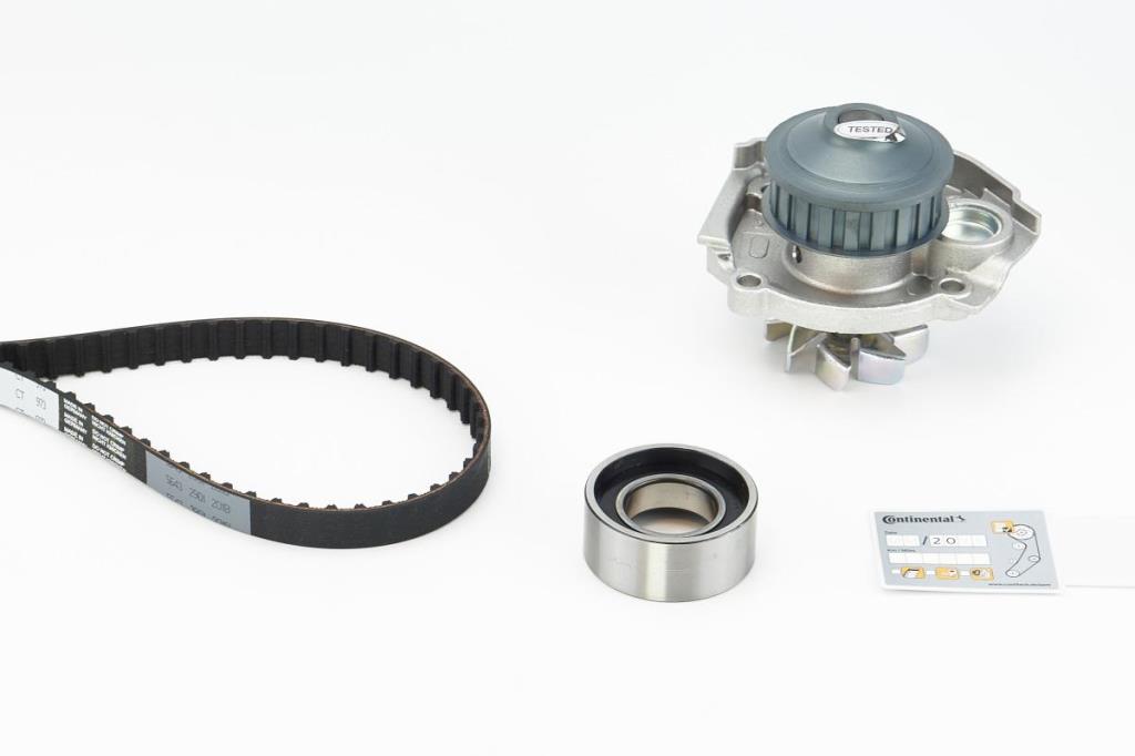Pompe à eau + kit de courroie de distribution (Kit courroie de distribution) CONTITECH CT973WP1