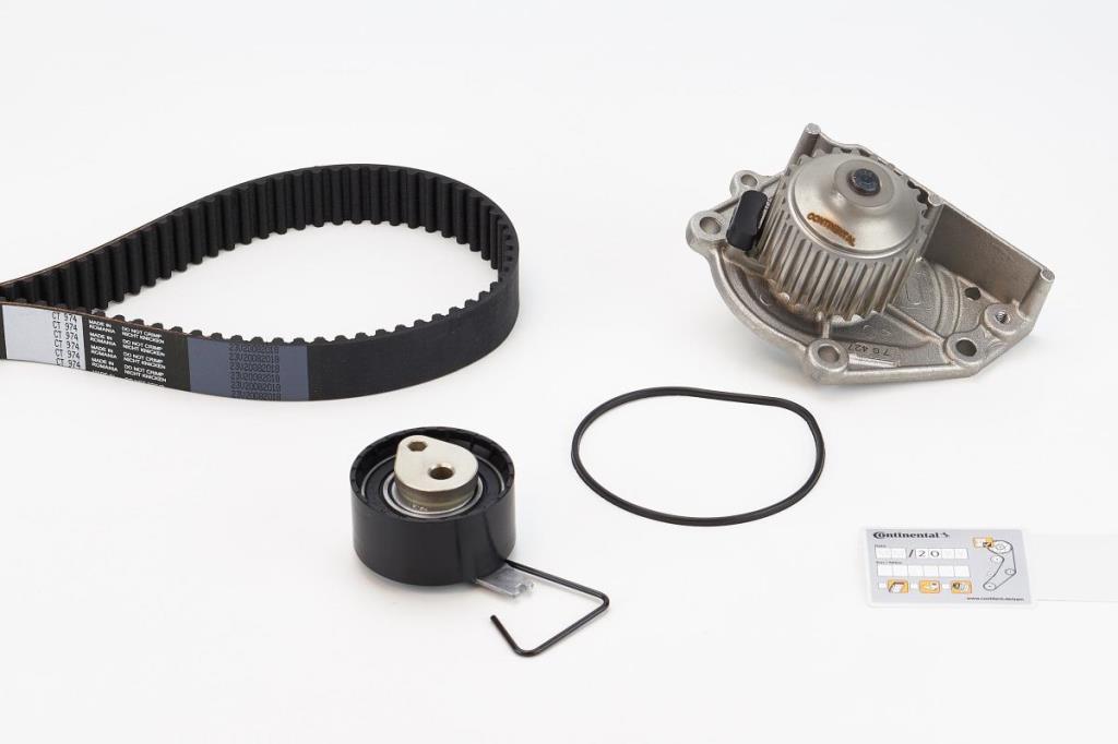 Pompe à eau + kit de courroie de distribution (Kit courroie de distribution) CONTITECH ref. CT974WP1