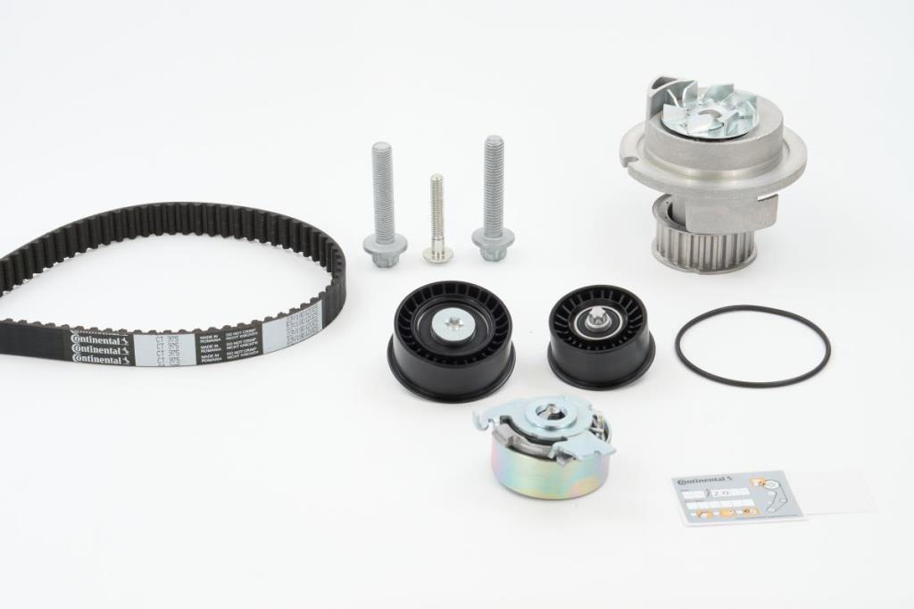 Pompe à eau + kit de courroie de distribution (Kit courroie de distribution) CONTITECH ref. CT975WP1