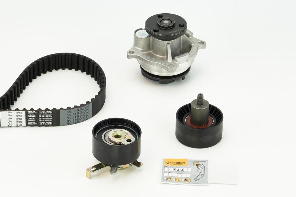 Pompe à eau + kit de courroie de distribution (Kit courroie de distribution) CONTITECH ref. CT978WP1