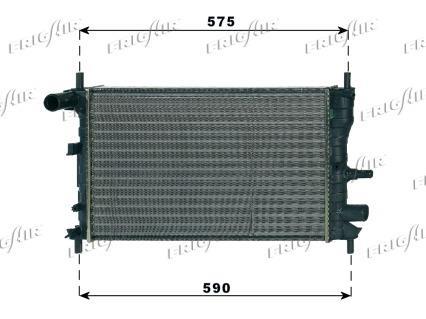 Radiateur moteur (Radiateur de refroidissement) Frig Air S.p.A. ref. 0105.3062
