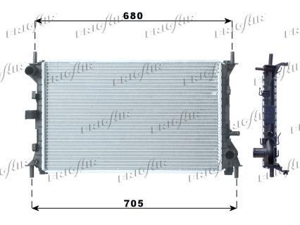 Radiateur moteur (Radiateur de refroidissement) Frig Air S.p.A. ref. 0105.3067