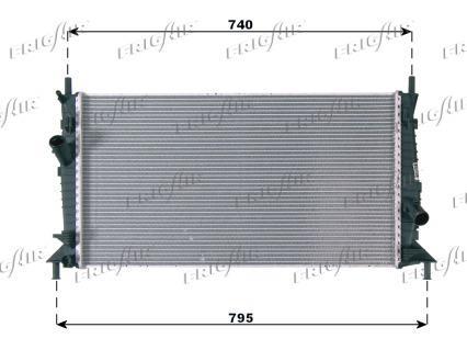 Radiateur moteur (Radiateur de refroidissement) Frig Air S.p.A. ref. 0105.3084