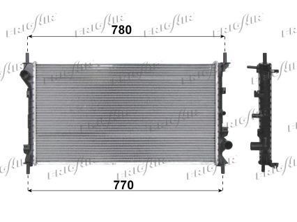 Radiateur moteur (Radiateur de refroidissement) Frig Air S.p.A. 0105.3101
