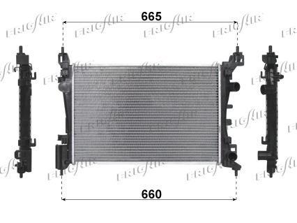 Radiateur moteur (Radiateur de refroidissement) Frig Air S.p.A. 0107.3101