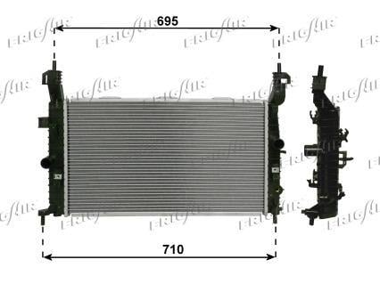 Radiateur moteur (Radiateur de refroidissement) Frig Air S.p.A. ref. 0107.3122