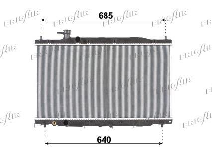 Radiateur moteur (Radiateur de refroidissement) Frig Air S.p.A. 0119.3027