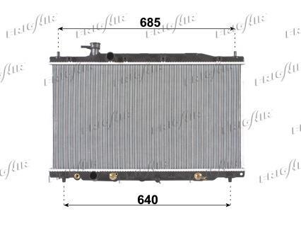Radiateur moteur (Radiateur de refroidissement) Frig Air S.p.A. 0119.3028