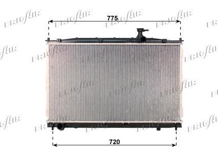 Radiateur moteur (Radiateur de refroidissement) Frig Air S.p.A. 0128.3109