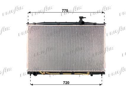 Radiateur moteur (Radiateur de refroidissement) Frig Air S.p.A. 0128.3110