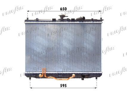 Radiateur moteur (Radiateur de refroidissement) Frig Air S.p.A. ref. 0133.3024
