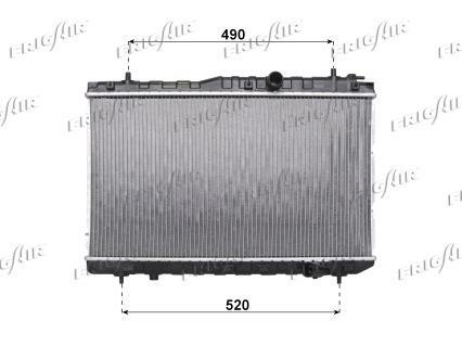 Radiateur moteur (Radiateur de refroidissement) Frig Air S.p.A. ref. 0133.3032