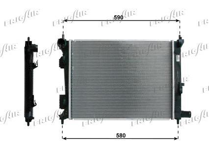Radiateur moteur (Radiateur de refroidissement) Frig Air S.p.A. 0133.3036