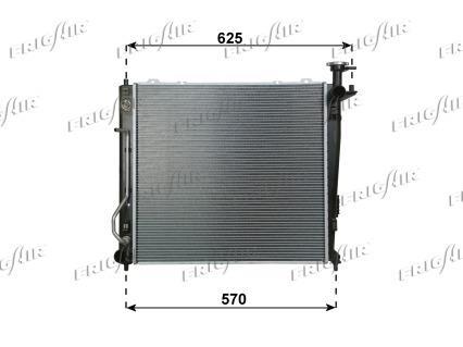 Radiateur moteur (Radiateur de refroidissement) Frig Air S.p.A. ref. 0133.3045