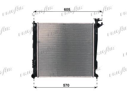 Radiateur moteur (Radiateur de refroidissement) Frig Air S.p.A. 0133.3047
