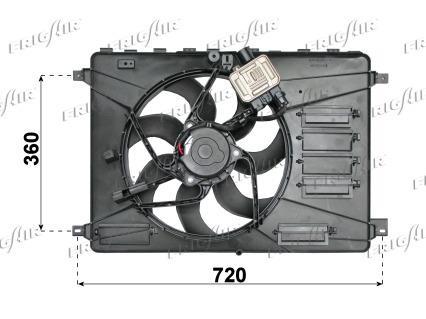 Ventilateur de refroidissement du moteur (Motoventilateur) Frig Air S.p.A. 0501.2001