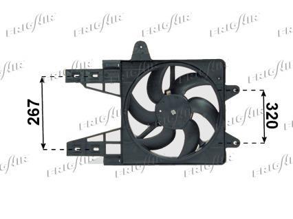 Ventilateur de refroidissement du moteur (Motoventilateur) Frig Air S.p.A. 0504.1197