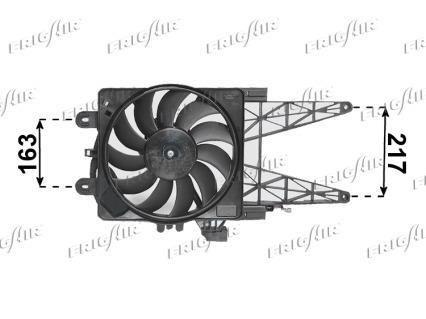 Ventilateur de refroidissement du moteur (Motoventilateur) Frig Air S.p.A. 0504.2033
