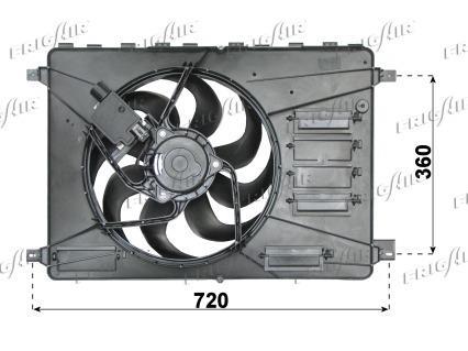 Ventilateur de refroidissement du moteur (Motoventilateur) Frig Air S.p.A. 0505.2027