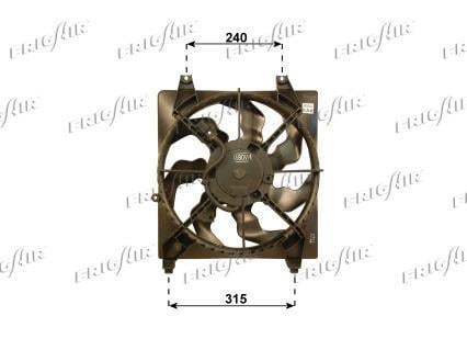 Ventilateur de refroidissement du moteur (Motoventilateur) Frig Air S.p.A. 0528.2009