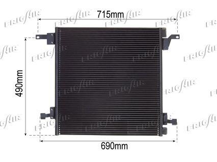 Condenseur, climatisation (Radiateur de climatisation) Frig Air S.p.A. ref. 0806.2079