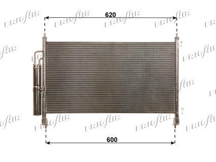 Condenseur, climatisation (Radiateur de climatisation) Frig Air S.p.A. ref. 0819.3019