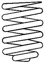 Ressort de suspension (Ressort hélicoïdal) SACHS ref. 996 313