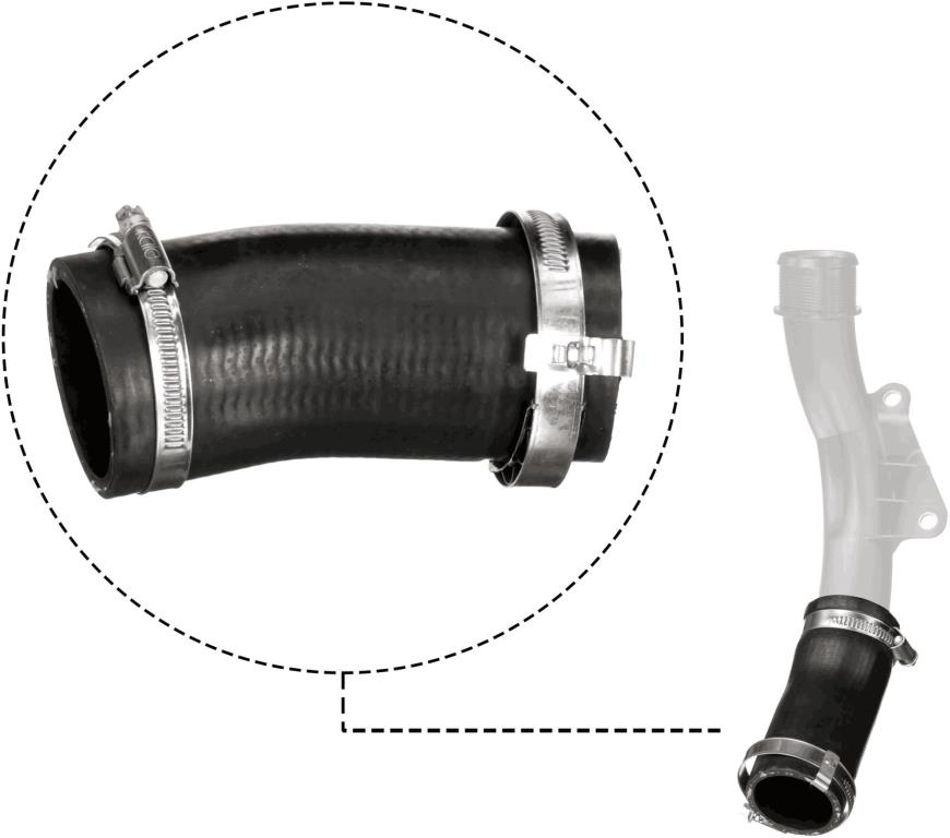 Durite de turbocompresseur (Durite de turbo) GATES ref. 09-1466
