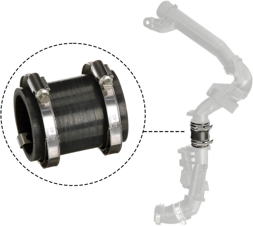 Durite de turbocompresseur (Durite de turbo) GATES 09-1505