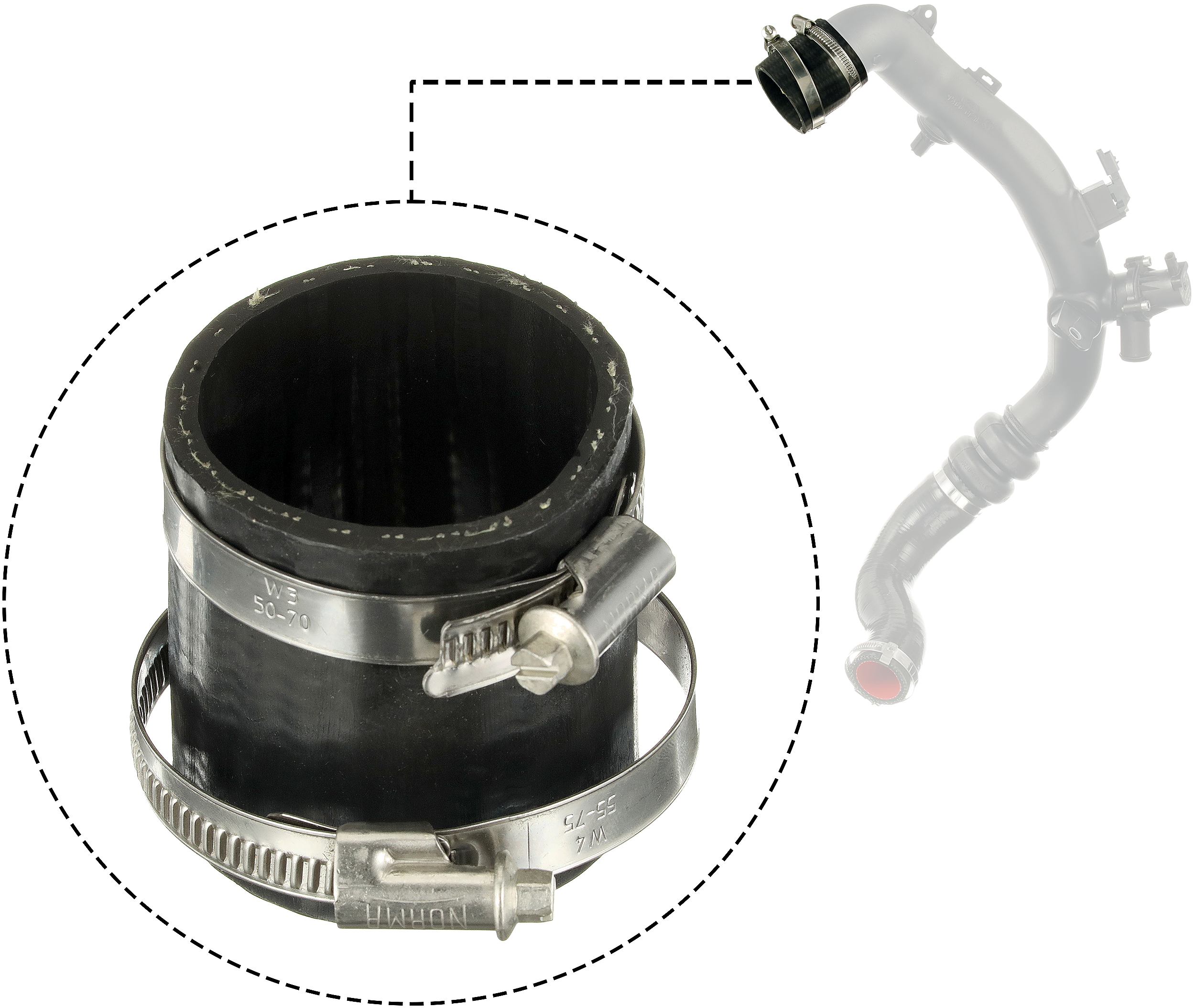 Durite de turbocompresseur (Durite de turbo) GATES 09-1685