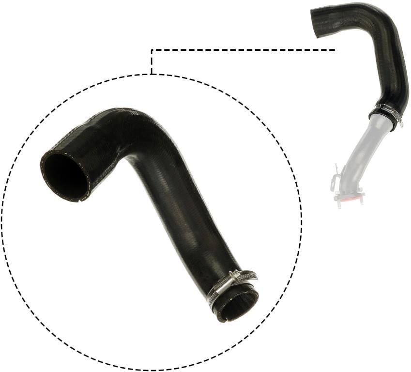 Durite de turbocompresseur (Durite de turbo) GATES 09-1710