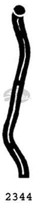 Durite de radiateur (Durite de refroidissement) GATES ref. 2344